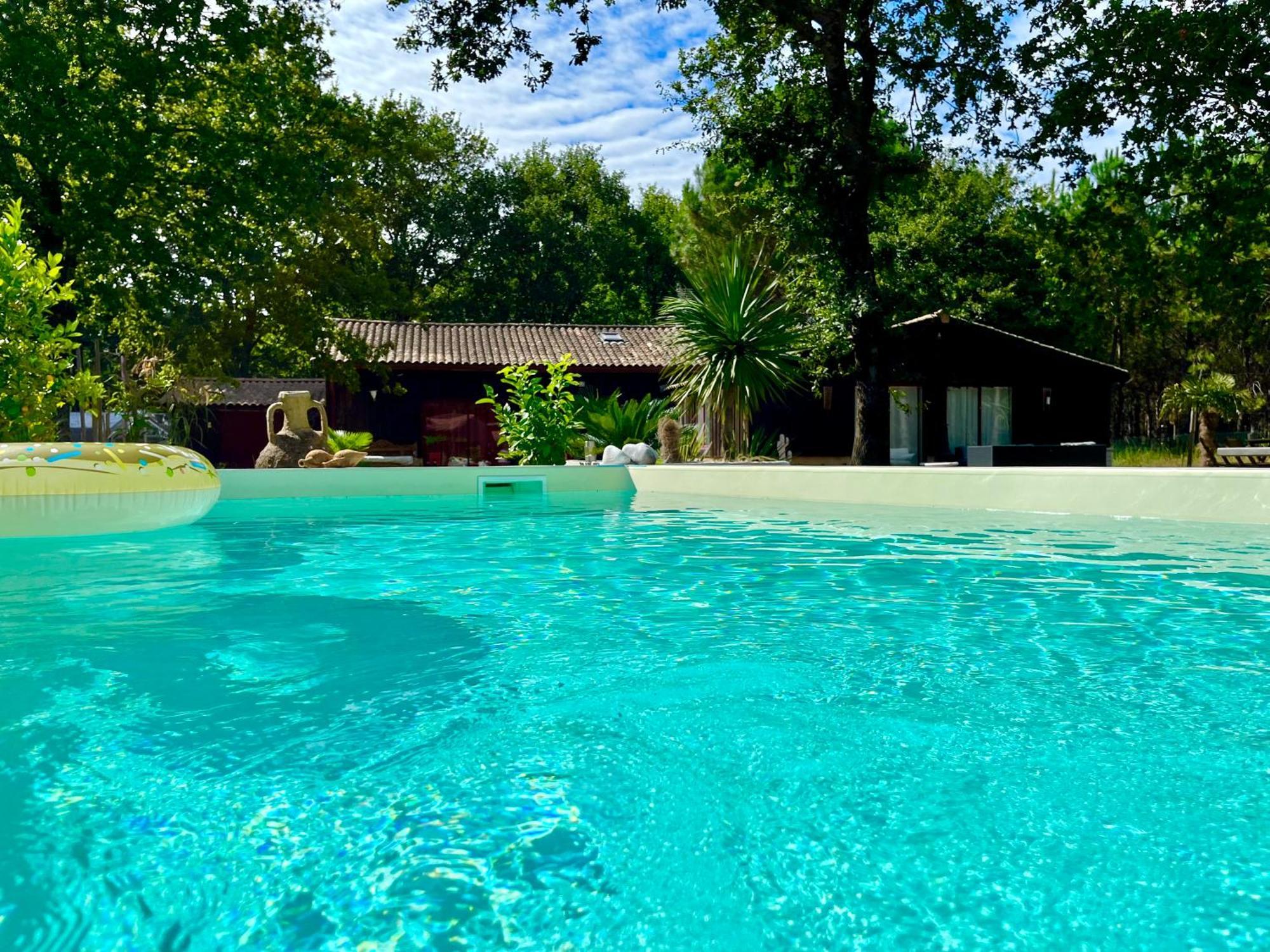 House De La Canopee, Swimming Pool, Lake, Forest, Large Garden And Wifi Hourtin Kültér fotó