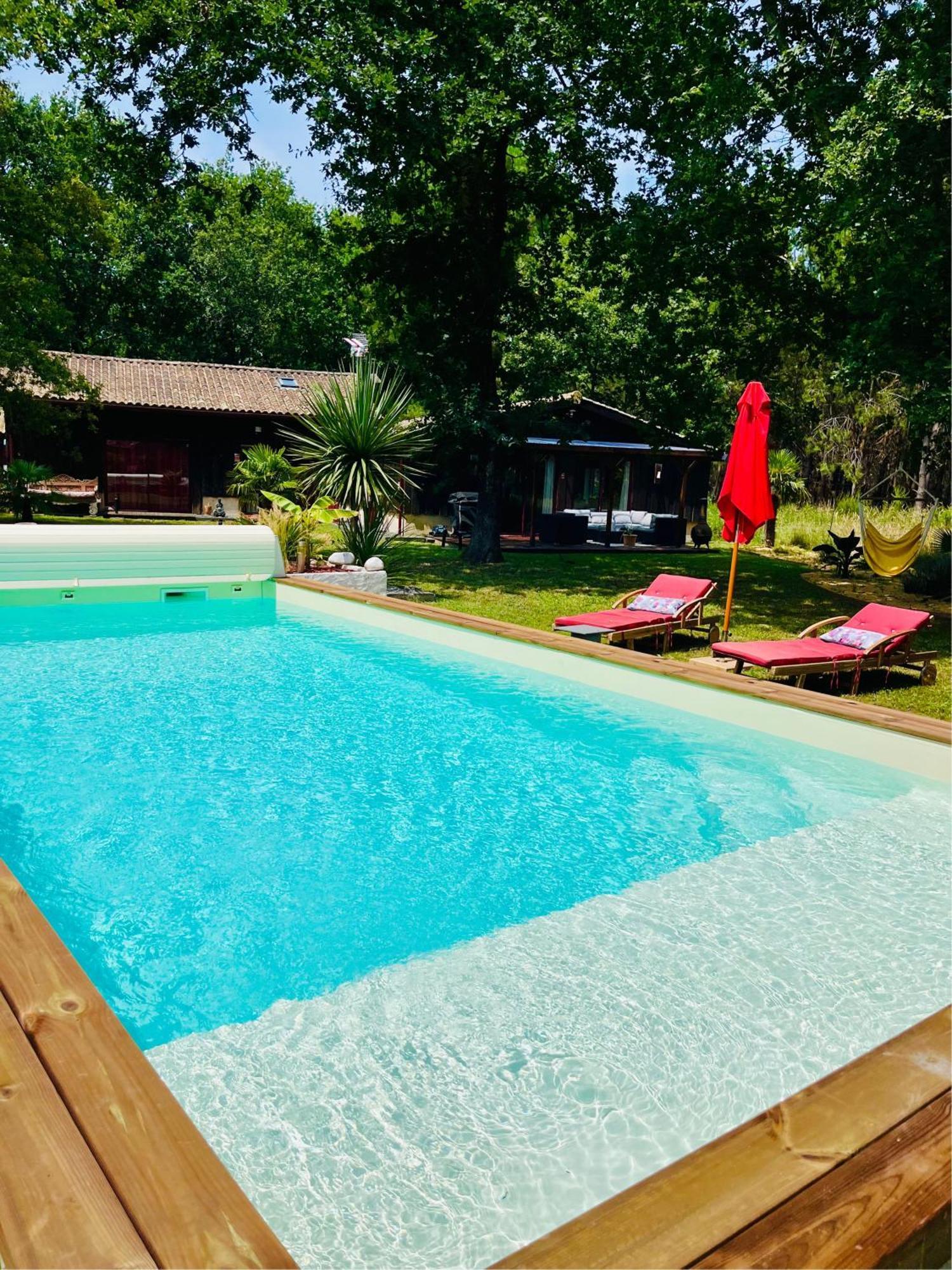 House De La Canopee, Swimming Pool, Lake, Forest, Large Garden And Wifi Hourtin Kültér fotó